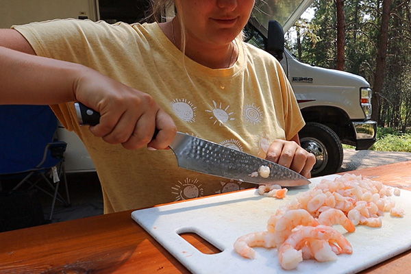 Cutting Shrimp