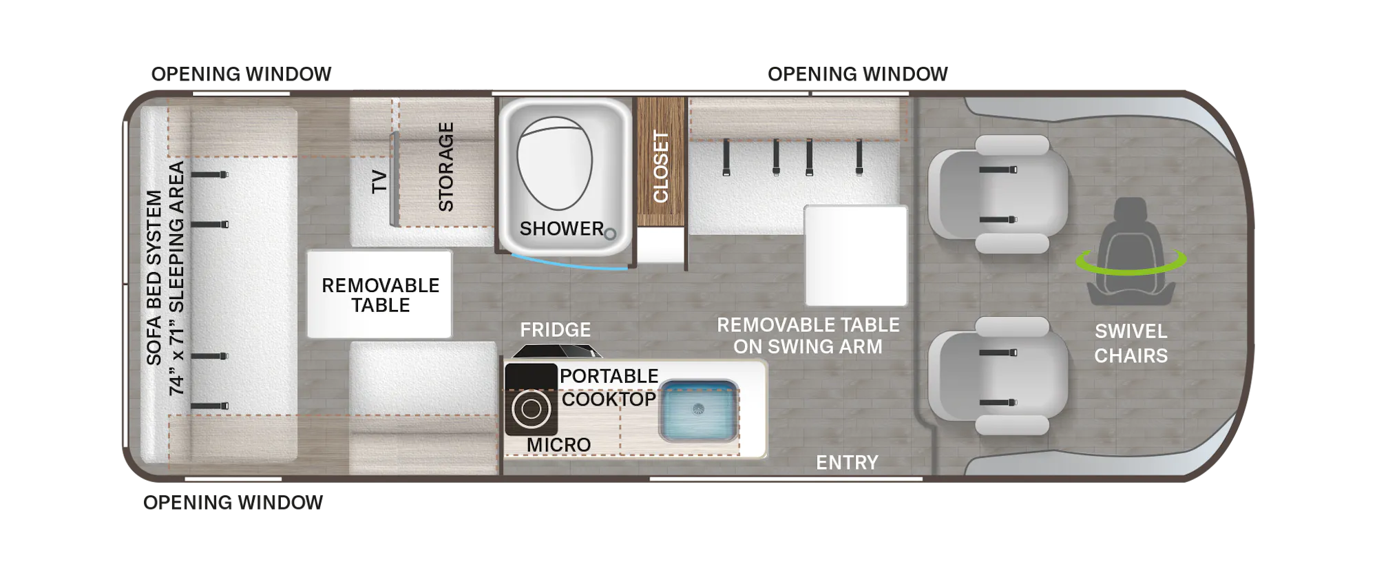 2023 THOR MOTOR COACH SEQUENCE 20J*22, , floor-plans-day image number 0